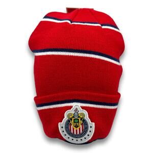 Club Deportivo Guadalajara Chivas Beanie Long Cuffed Soccer Winter Snowboard Hat